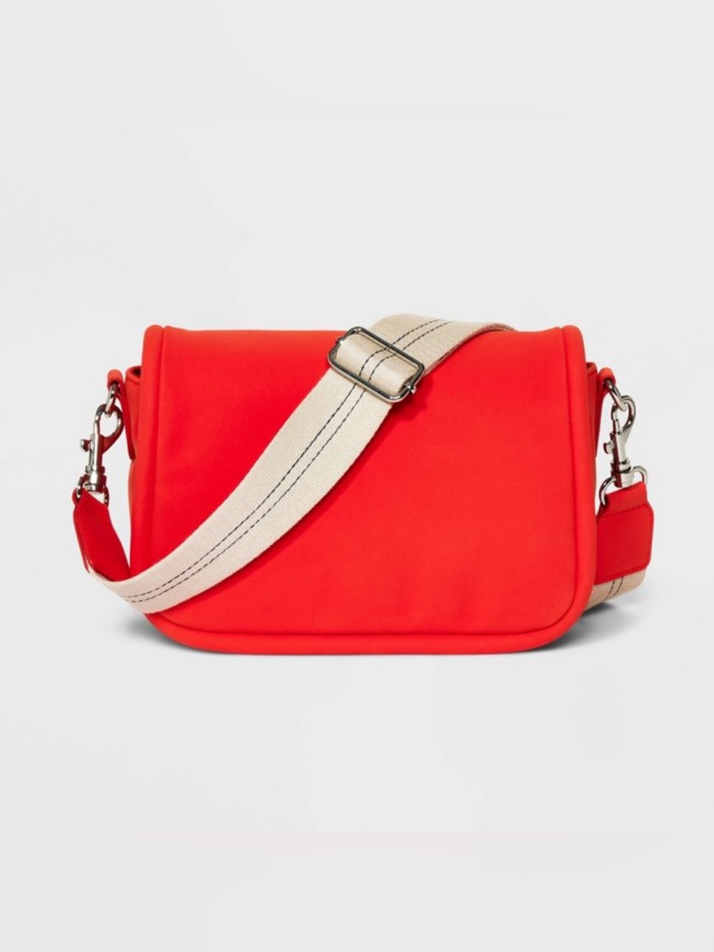 NWT Bright Orange Crossbody Shoulder Bag with Wide Strap
